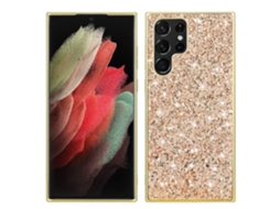 Adequado Para Capas De Celular Samsung Com Glitter E Efeito Anti-queda.ouro - S22plus