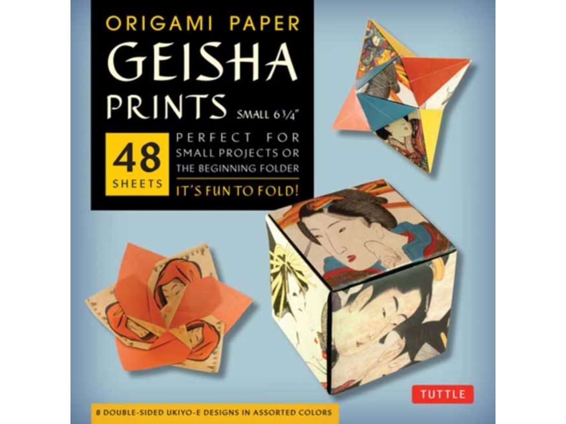 Livro Origami Paper Geisha Prints 48 Sheets 6 3/4quot de Tuttle Tuttle Publishing (Inglês)