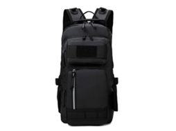 Mochila De Pesca Com Suporte Para Vara, Grande Capacidade, Resistente À Água, Ideal Para Pesca Ao Ar Livre, Camping E Trilhas. Preta.