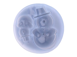 Molde De Silicone 3d Reutilizável Para Fazer Bolos, Chocolates, Sobremesas E Outros Alimentos Natalinos Com Tema De Neve, Meias E Bonecos De Neve.