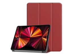 Capa Para Tablet Lurelia, Compatível Com Samsung Galaxy Tab S9 Plus 2023, Vinho Tinto, Couro Sintético, Dobrável Com Suporte, Fixação Magnética