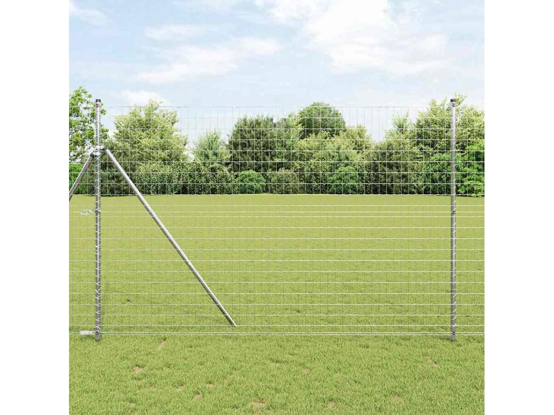 Vidaxl Cerca Euro 1,5 X 10 M Ferro Revestido De Pvc