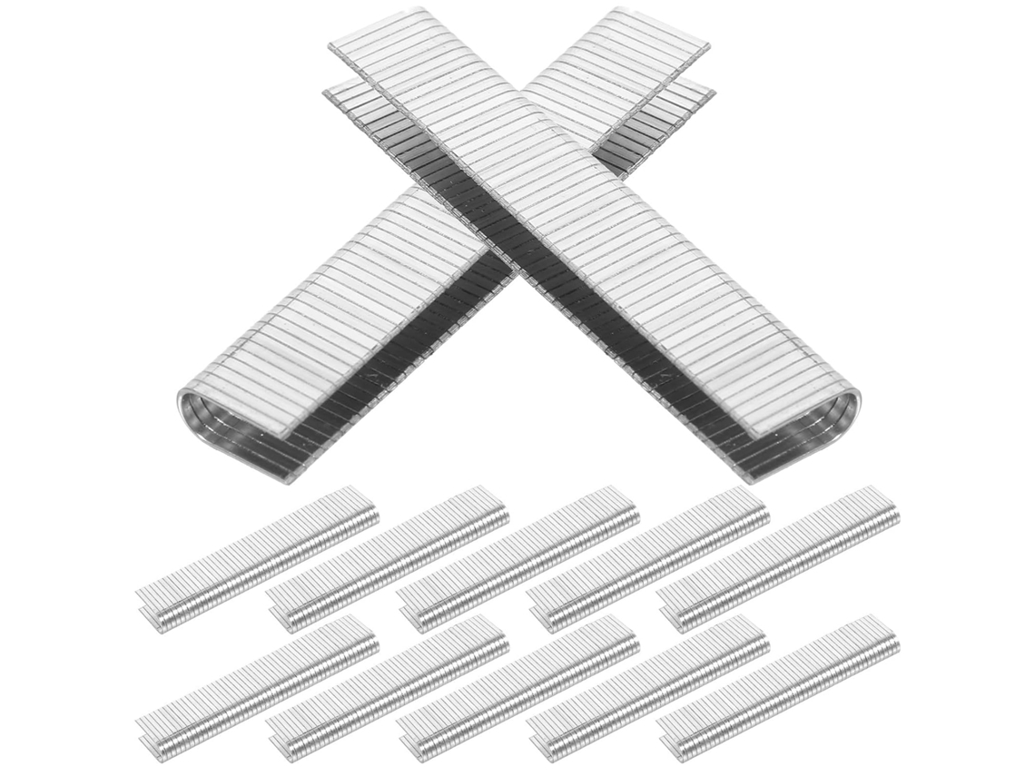 1000 Grampos Em Aço Carbono Formato De U Para Grampeador Manual, Alta