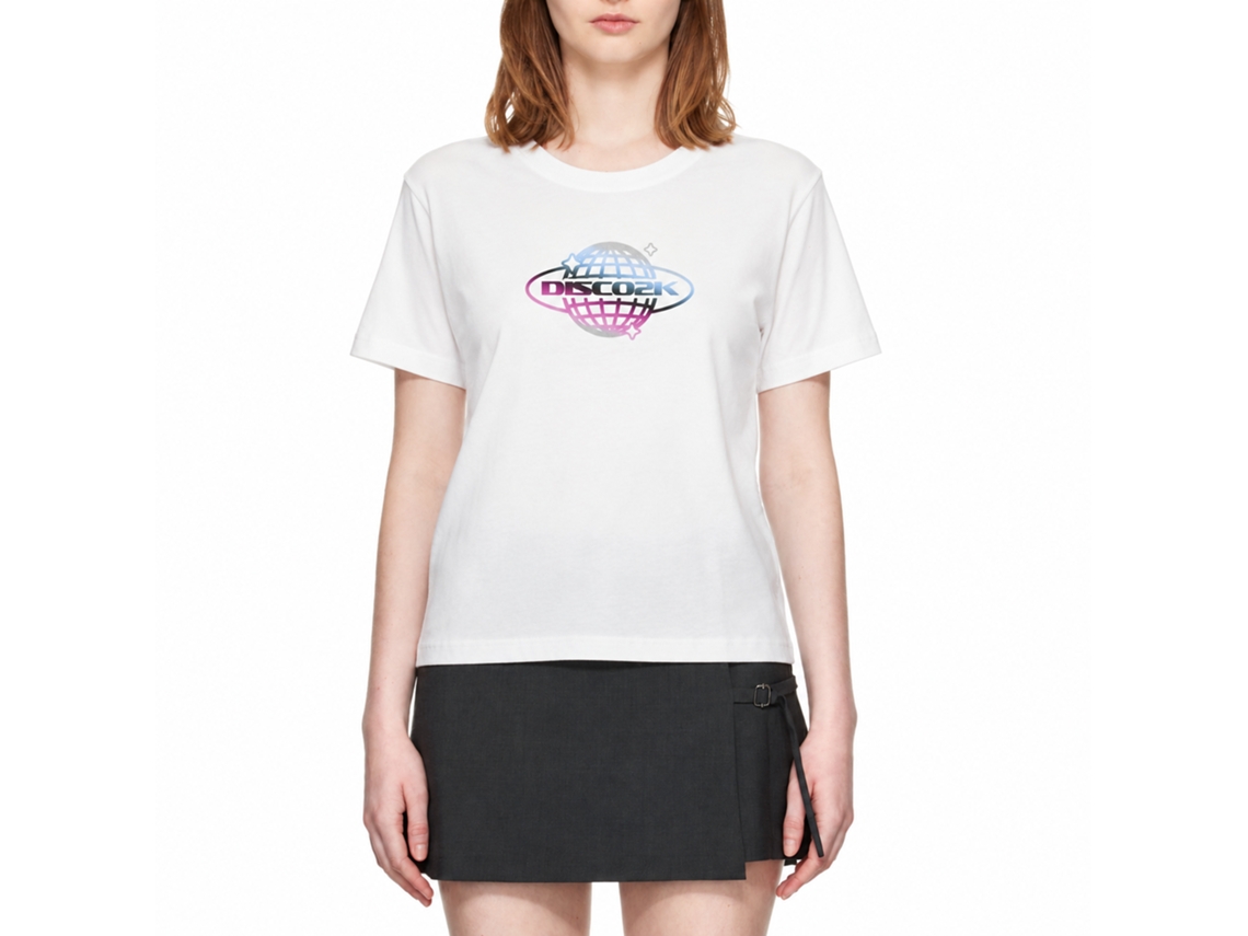 Rockinstone Disco 2k Pink/silver T-shirt Unique Designer Style