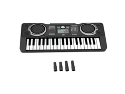 Mali brinquedo Piano Teclado Infantil 37 Teclas Educativo Musical Instrumento Preto