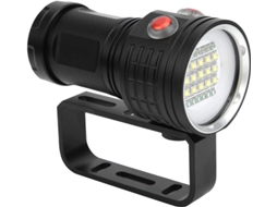 Lanterna Mergulho 500w Branco Vermelho Azul 80m Ipx8 Fotografia Preto Yizhood