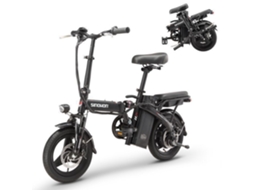 M3 Bicicleta Elétrica Dobrável 14'' 500w, Bateria 48v 10.4ah, 30km/h, Autonomia 40km, Freios a Disco, Suspensão Dianteira SINOHON