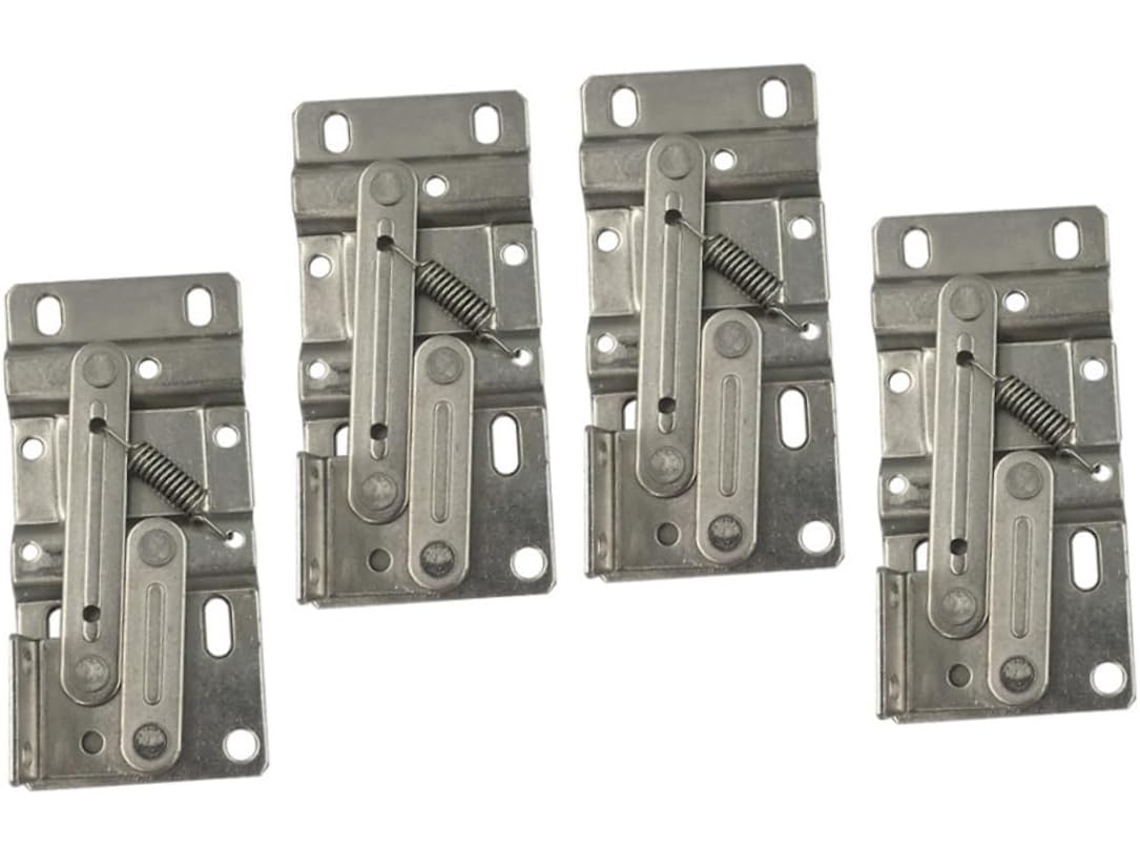 2 Pares De Dobradiças Basculantes Com Mola Para Portas Armários