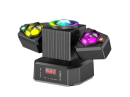 Iluminaã§ã£o De Estã¡gio Led, Potãªncia De 65w, Design Mini, Mãºltiplas Opã§ãµes De Controle, Preto, Eu Plug Oem