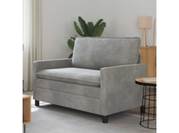 Vidaxl Sofá Cinzento-claro 126 X 81 X 87,5 Cm Veludo