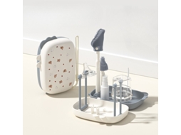 Portátil Conjunto Escovas Para Limpeza De Biberõe -adequado Para Bebés E Grávidas. Cinza Hexinyigjly