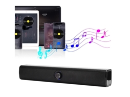 Alto Falante Bluetooth Sem Fio De Mesa Preto Para Computador Celular Tablet Preto Yizhood