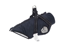 Vidaxl Casaco Azul Marinho L36 Velo E Poliéster