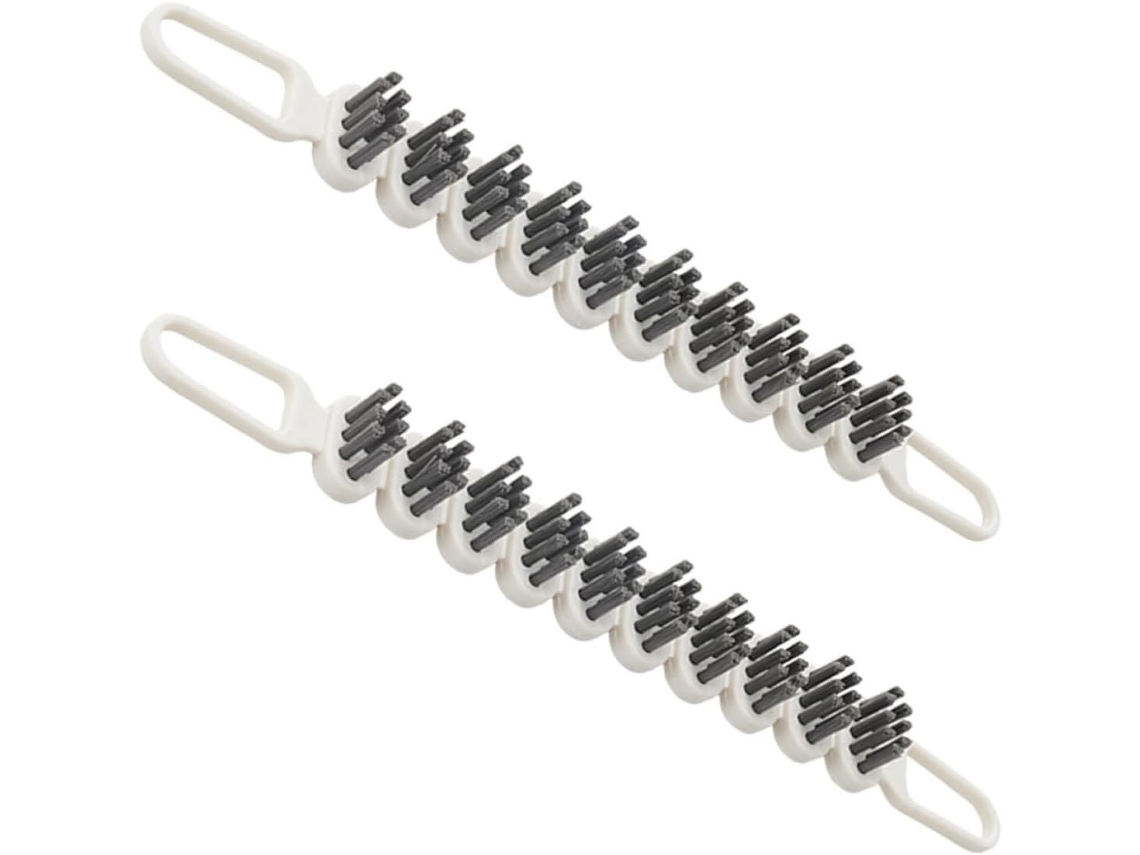 Magiclulu Conjunto De 2-escovas Duplas Para Limpeza Peças Pequenas E Cantos, Removedor De Manchas Flexível, Material Pp