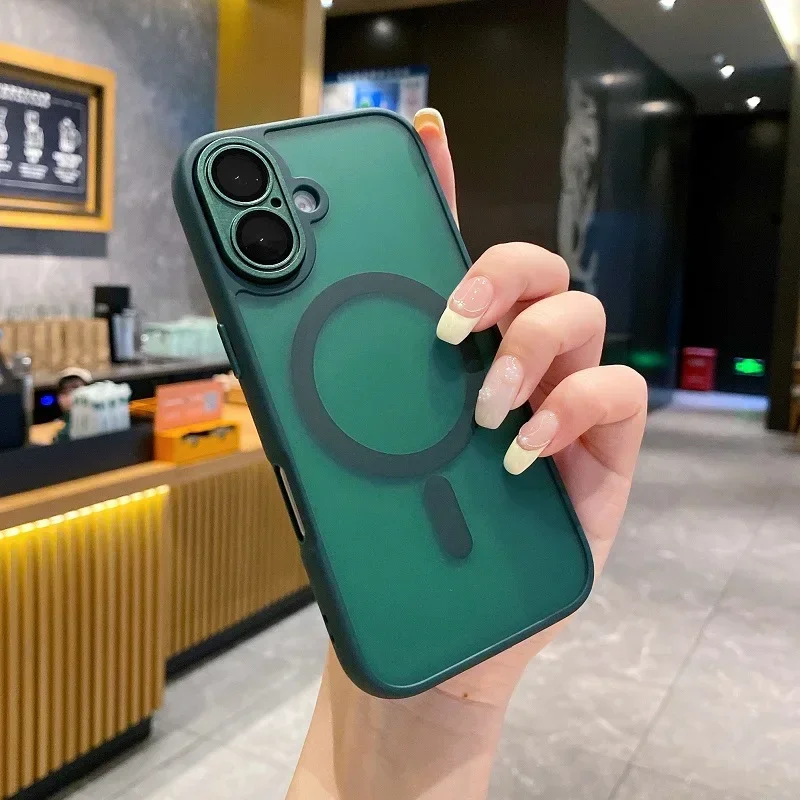 Capa Fosca Para Iphone 11 (verde Escuro), Resistente A Impactos, Com Estrutura Protetora Reforçada.