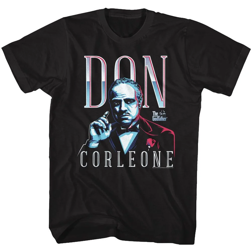 Rockinstone Godfather Don Corleone Black Adult T-shirt Size:xxxl