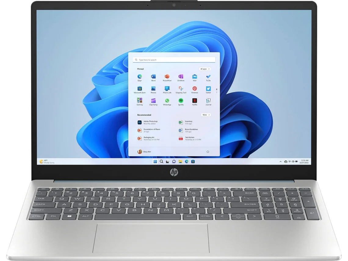 Portátil HP 15-fc0090np (15.6'' - AMD Ryzen 7 7730U - RAM: 32 GB - 1 TB SSD - AMD Radeon)