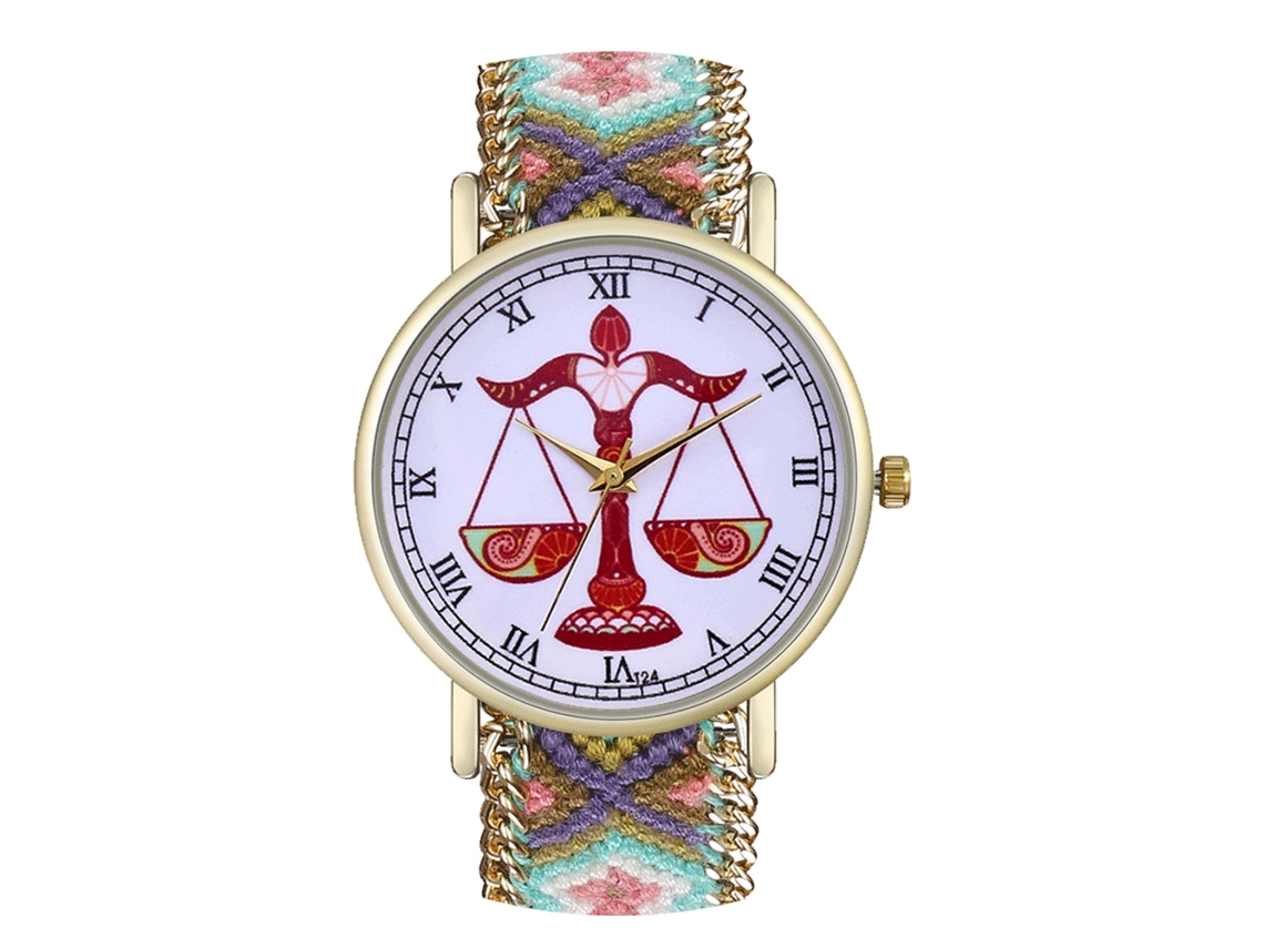 Relógio de Pulso Unissex de Quartzo com Pulseira de Lã, Estilo Simples e Elegante