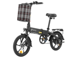 Bicicleta Elétrica Urbana Dyu A1f Pro De 16 Polegadas Com Motor De 250 W E Bateria De 36 V E 7,5 Ah.