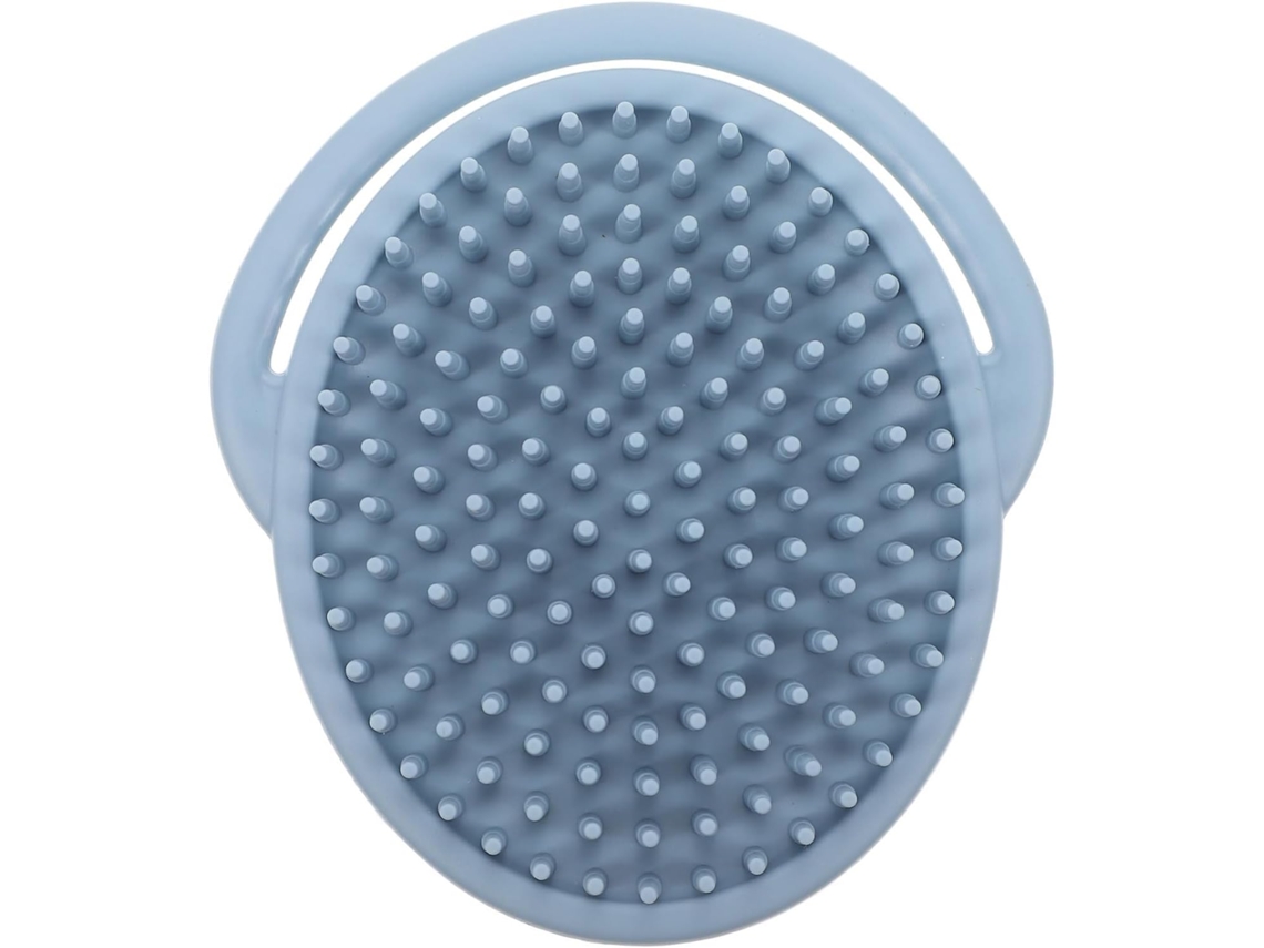 Escova De Banho, Fácil De Limpar, Design Ergonômico, Silicone Azul Para Bebês, Para Massagem Suave E Limpeza Durante O