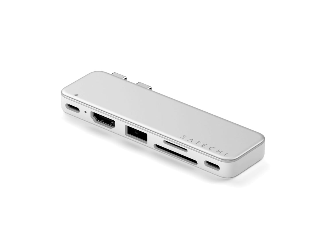 Hub SATECHI USB-C 6 em 1 para Surface e MacBook Neo (Pratedo)