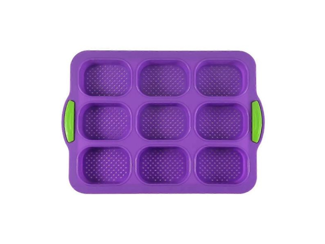 Forma Antiaderente Para Baguete E Pão Francês, Em Silicone, 9 Cavidades, Para Forno, Confeitaria E Preparo Doméstico