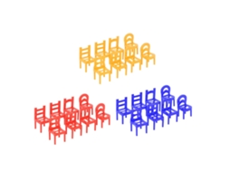 Primerox brinquedo Cadeira de Empilhar Miniatura para Crianças Educação Diy Equilíbrio Casa Escola