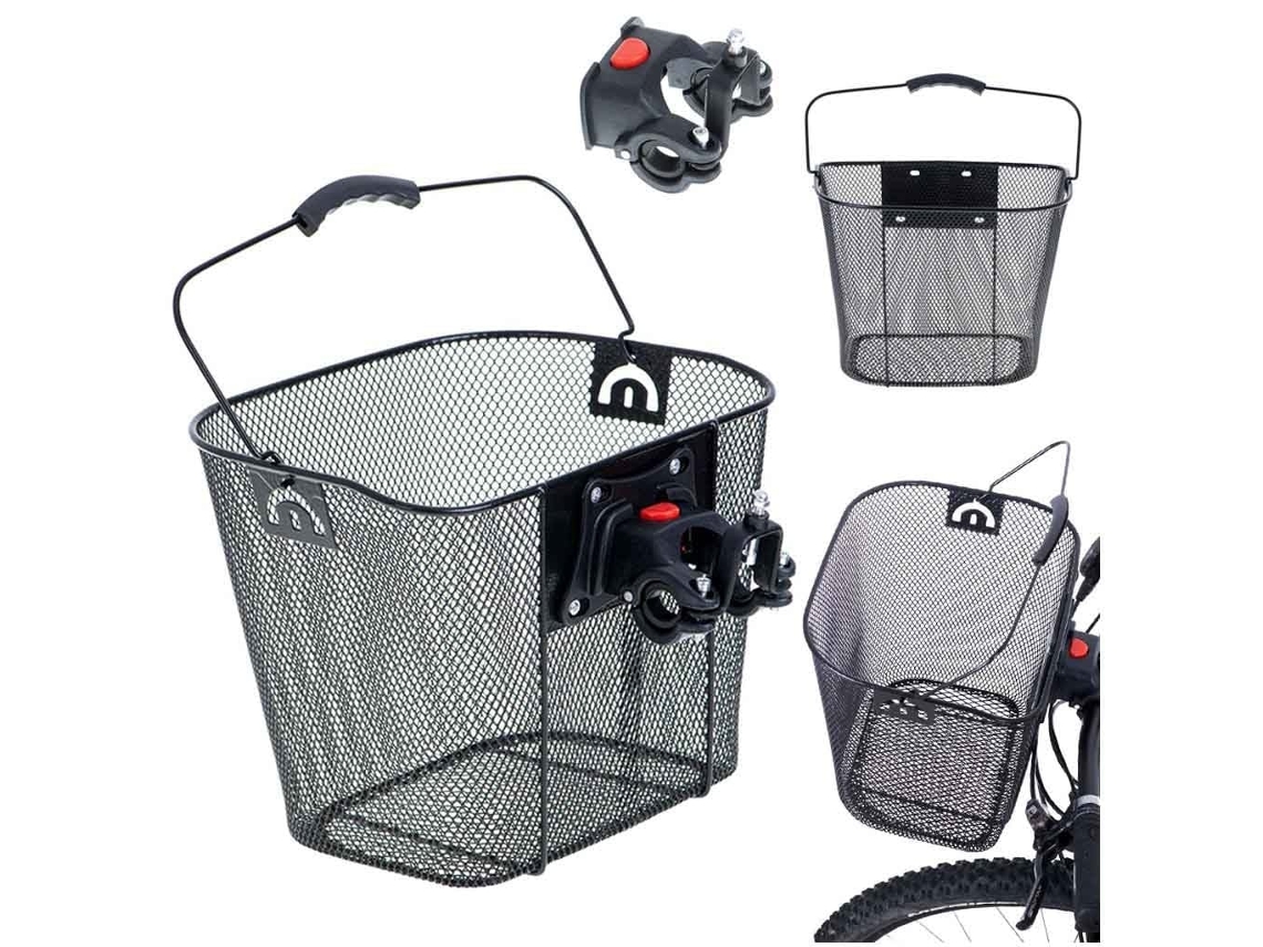Cesta Dianteira para Bicicleta Metal para Compras e Piqueniques AQUAFORGE
