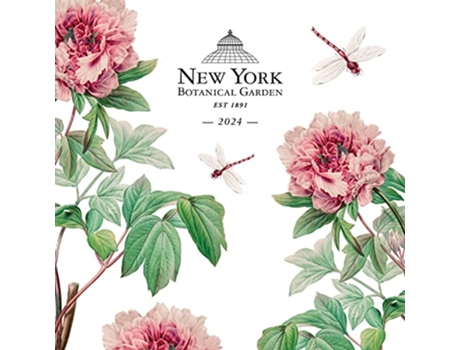 Livro New York Botanical Gardens Illustrated Square Wall Sunday Start Calendar 2024 de Carousel Calendars (Inglês)
