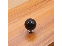Puxador De Porta Único Em Liga Zinco Estilo Europeu, Preto, Para 1 Gaveta Preto