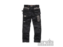 SCRUFFS T54763 Pantalón de Bolsillos Con Funda Pro Flex Color Negro