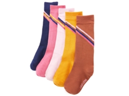Meias Para Criança 5 Pares Ue 30-34