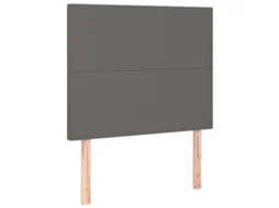 Cabeceira Cinza 100x5x118/128 cm em couro sintético MAISON EXCLUSIVE