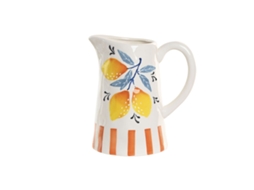 HOME ESPRIT Jarra de Vidro Amarelo Azul Branco Dolomita Limão Laranja 750 Ml