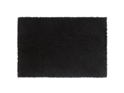 Tapetes Porta 5 Pcs 40x60 Cm Fibra Coco Tufada Preto