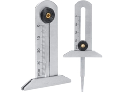 Calibre de Profundidade de Pneus, Aço Inoxidável 0-30mm para Carro, Motocicleta, Resistente