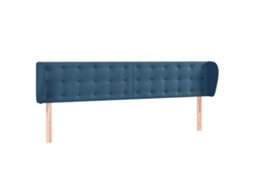 Headboard, Headboards Vidaxl Azul Veludo (183 X 23 X 78/88 Cm)