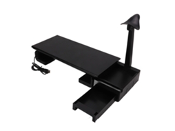Monitor Stand Riser Ergonomic Design Usb Charging Adjustable Monitor Riser Desk Stand With Storage Drawer LAXISCREED
