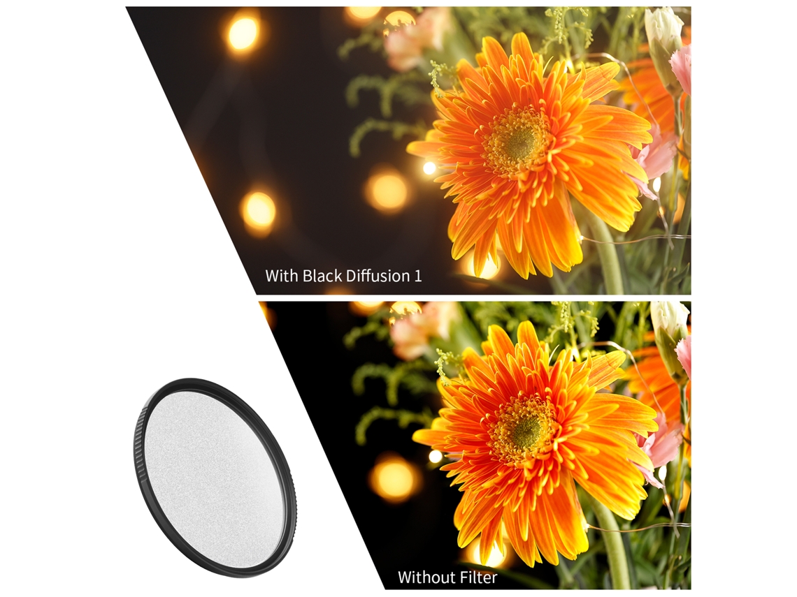 Kf Concept 1/1 Soft Focus Filter Diffusion Filter With Waterproof Dust proof Fmc Green Film For Camera Lens 52mm LAXISCREED