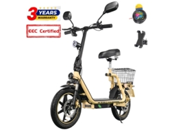 Trotinete Elétrica Twofish M5 Elite E Certificada Eec 500w 48v 13ah 40km/h Com Assento/cesto Travões A Disco Duplos Amortecedores Dianteiros/traseiros