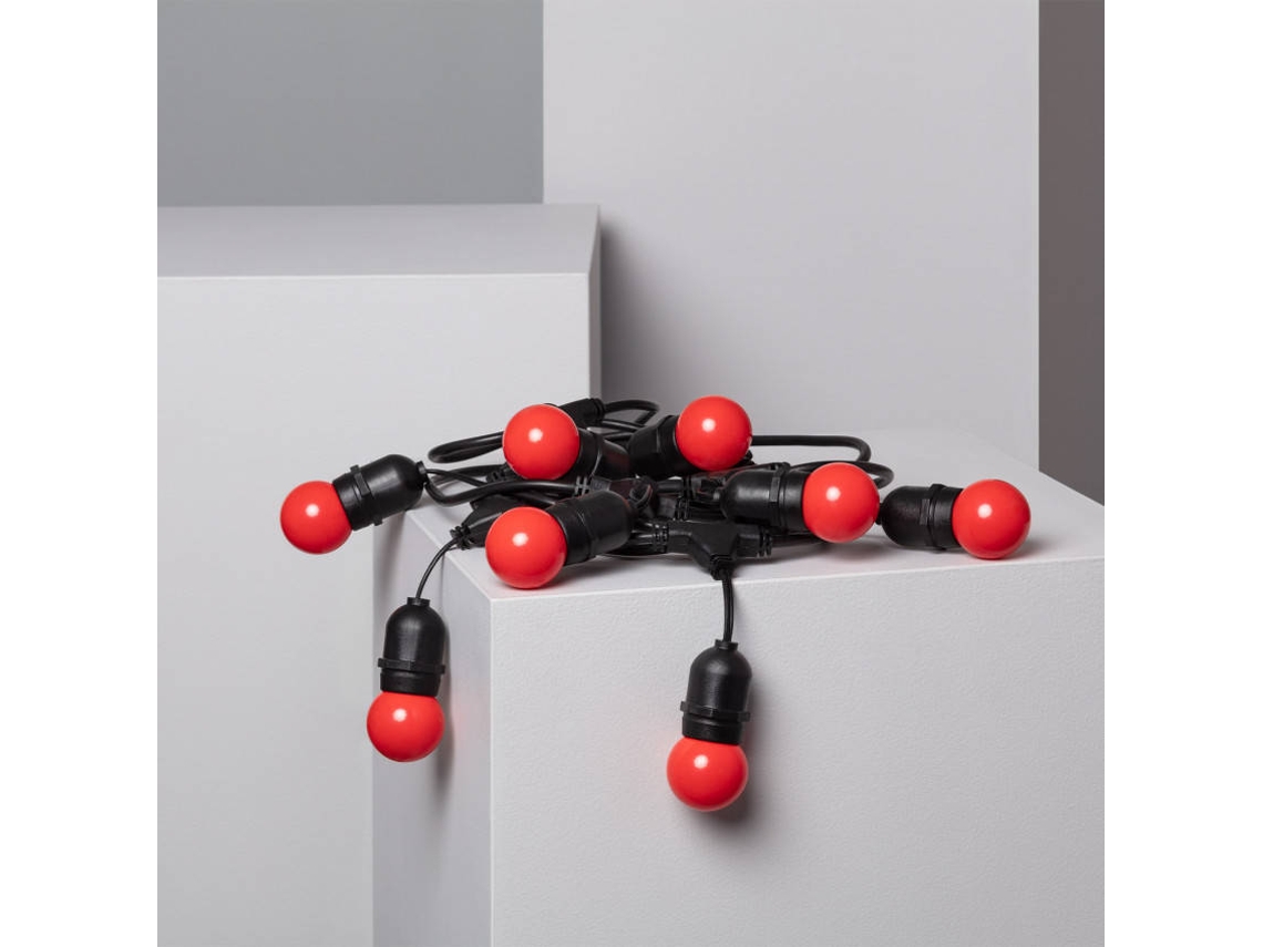 Grinalda LEDKIA (Vermelho - ABS - 550 cm)
