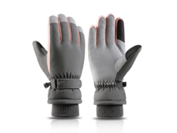 Luvas de Inverno Térmicas, Impermeáveis, Antideslizantes, com Tela Táctil para Esqui, Corrida, Ciclismo e Senderismo com MARCA