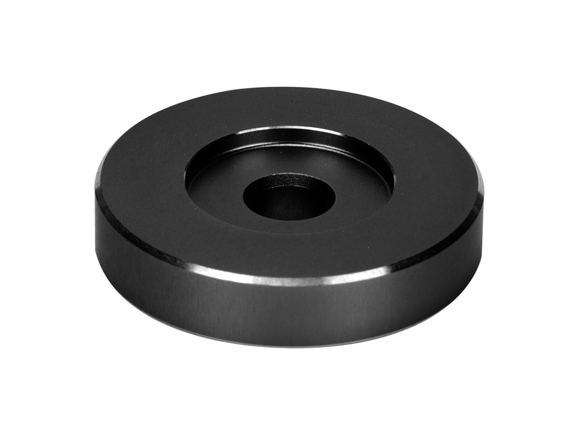 Aetheria adaptador de Toca discos 45 Rpm para Discos de Buraco Grande em Alumínio Preto Clamp para Vinil
