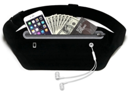 Cinto De Corrida Para Mulheres Suporte De Telefone Leve Para Corrida Slim Running Fanny Pack Para Exercícios De Ginástica Preto ZMDECQNA