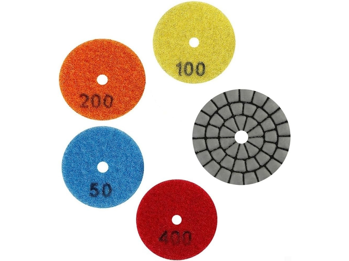 Conjunto De 4 Discos Lixa Para Polimento A Seco 50 Mm (2 Polegadas),