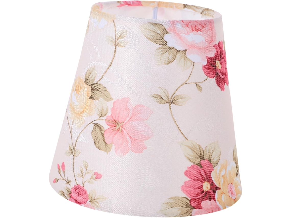 Abajur De Mesa Com Cúpula De Tecido Floral Campestre, Acessório Decorativo Para Casa E Quarto. Gokoco