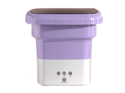 Máquina de Lavar Portátil Plegável Turbo Pequeno para Roupa de Bebê, Calcinha e Meia | S/MARCA