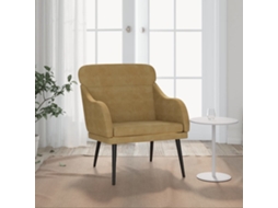 Vidaxl Cadeira Com Apoio De Braços 63x76x80 Cm Veludo Castanho