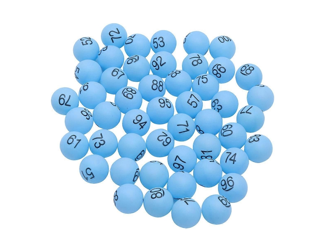 100 Bolas De Tênis De Mesa De 4cm Com Números Para Festas (azul)