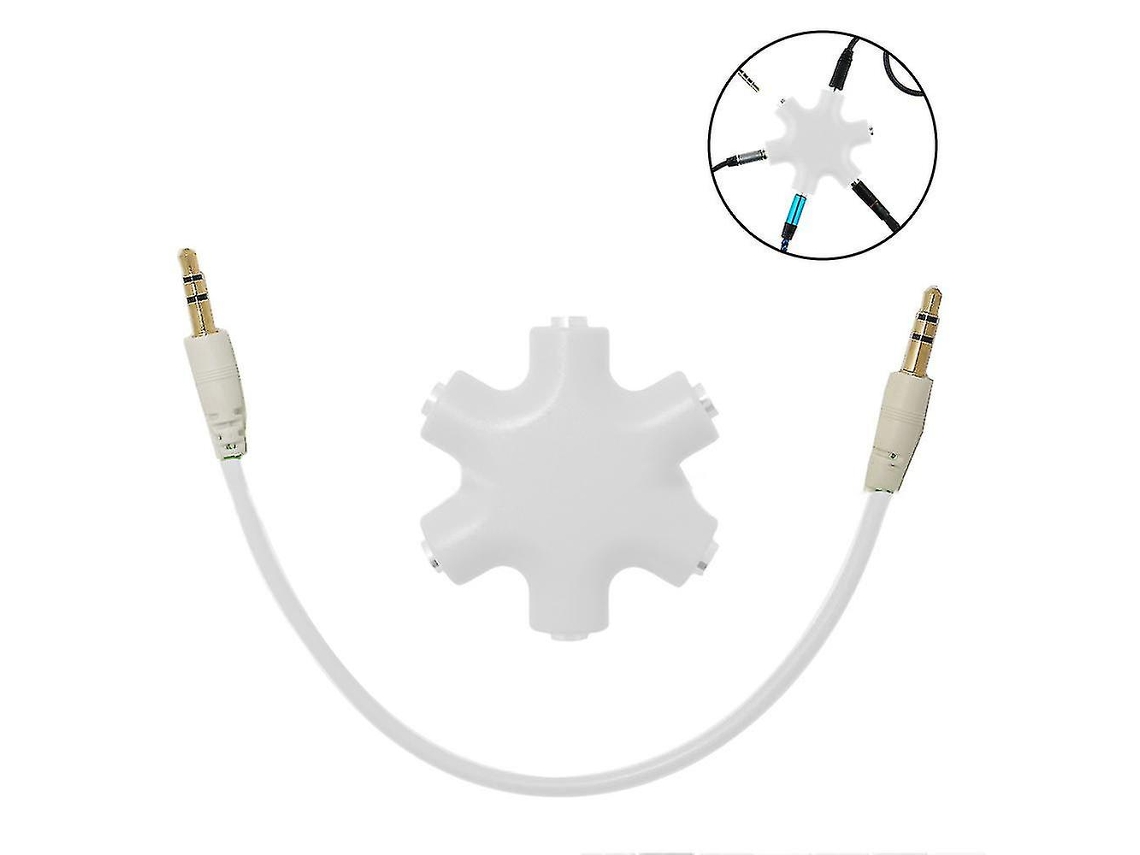 Conector Divisor de Áudio para Vários Fones Ouvido, Estéreo 3,5 Mm. AQUAFORGE